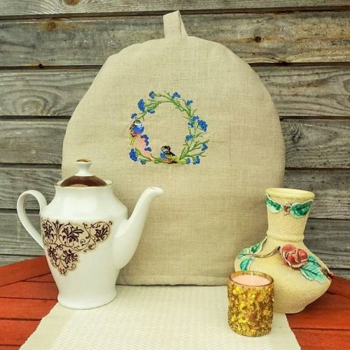 Kohvikannu soojendaja (tikand, linane)