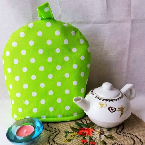 Täpiline Kohvikannu/teekannu soojendaja (roheline)