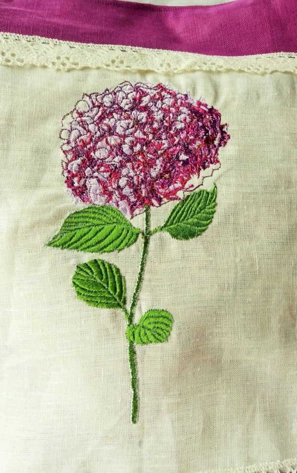Linasest riidest kott. (hortensia) - Image 2