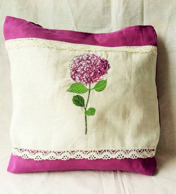 Linasest riidest kott. (hortensia) - Image 3